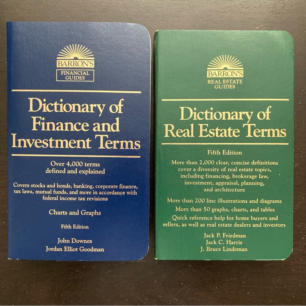 2 business terminology books 📊